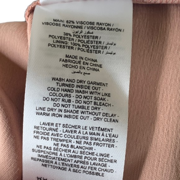 NWT Significant Other Aria Gathered Satin Maxi Dress in Nougat Size 8 Slit Hem - Picture 8 of 12